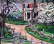 Red Farmhouse Dogwood
